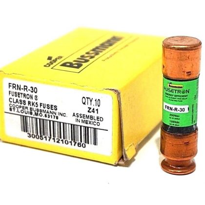 10 NEW BUSSMANN FRN-R-30 FUSES FRNR30