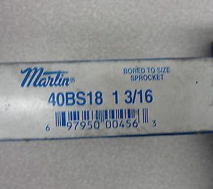 2 NEW MARTIN 40BS18 1 3/16 ROLLER 40BS181