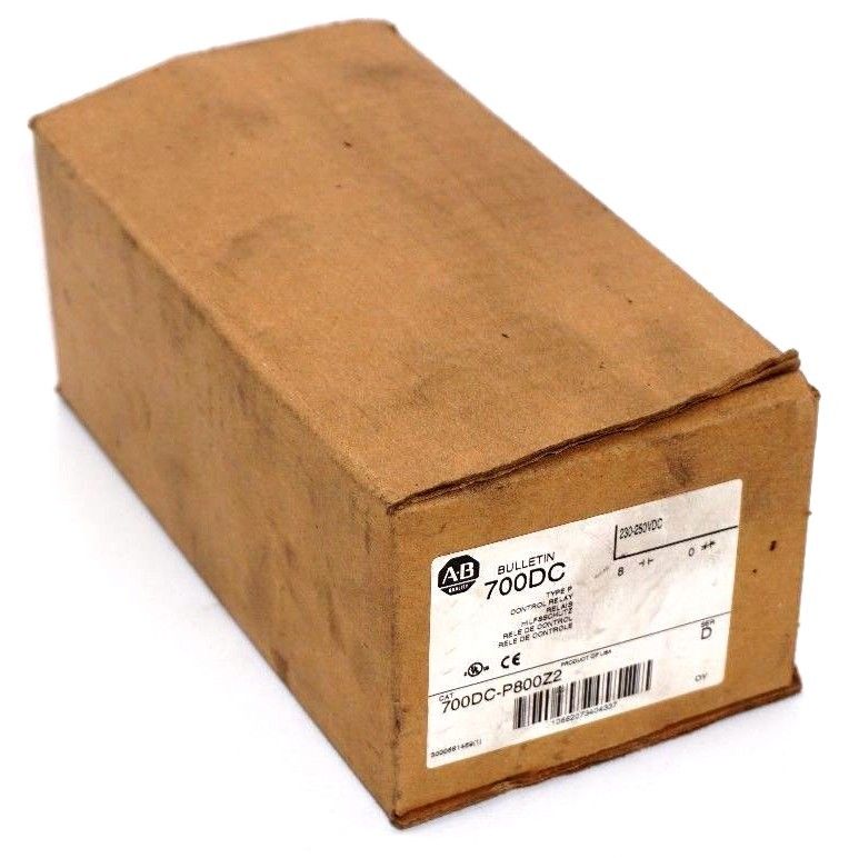 NEW ALLEN BRADLEY 700DC-P800Z2 SER.D CONTROL RELAY 700DCP800Z2