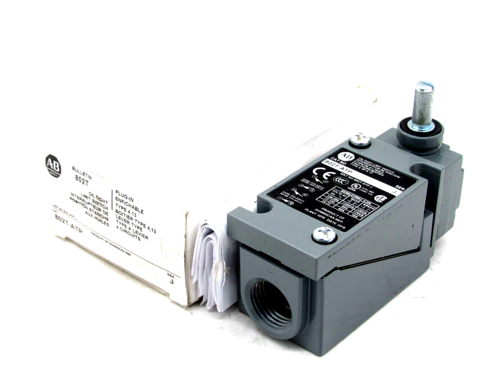 NEW ALLEN BRADLEY 802T-ATP LIMIT SWITCH SERIES J 802TATP