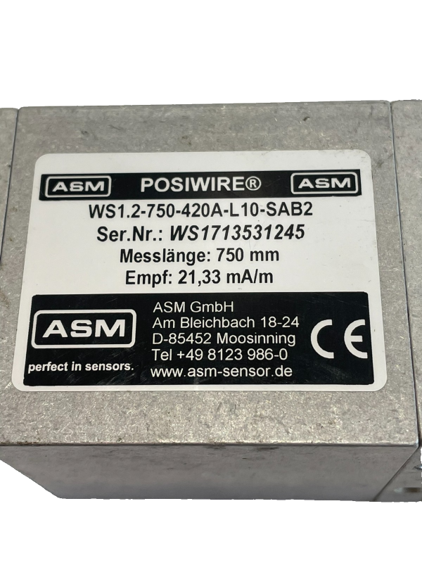 NEW ASM WS1.2-750-420A-L10-SAB2 SENSOR WS12750420AL10SAB2 - SB ...