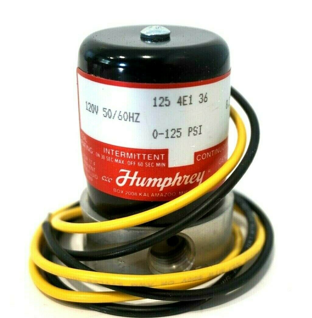 NEW HUMPHREY 1254E13612050/60 SOLENOID VALVE 1254E1361205060 SB