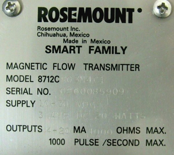 NEW ROSEMOUNT 8712C-R03M4C1 MAGNETIC FLOW TRANSMITTER 8712CR03M4C1 - Image 4