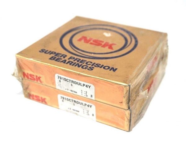 NEW SET NSK 7915CTRDULP4Y ANGULAR CONTACT BEARING SET