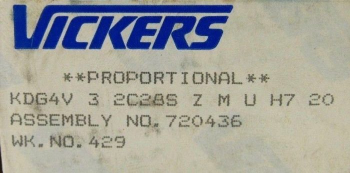 NEW VICKERS KDG4V-3-2C28S-Z-M-U-H7-20 SOLENOID VALVE KDG4V32C28SZMUH720 - Image 5