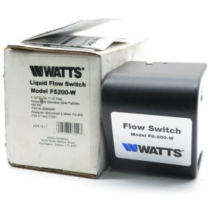 NEW WATTS FS-200-W LIQUID FLOW SWITCH FS200W