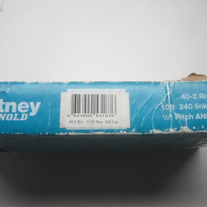 New Whitney Renold 40-2 Riv 10' Chain 402riv