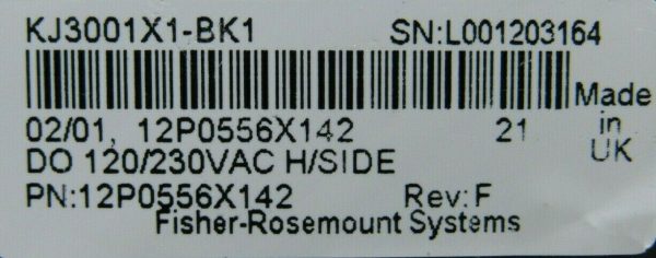 USED FISHER ROSEMOUNT DELTA V 12P0556X142 OUTPUT MODULE KJ3001X1-BK1 - Image 5