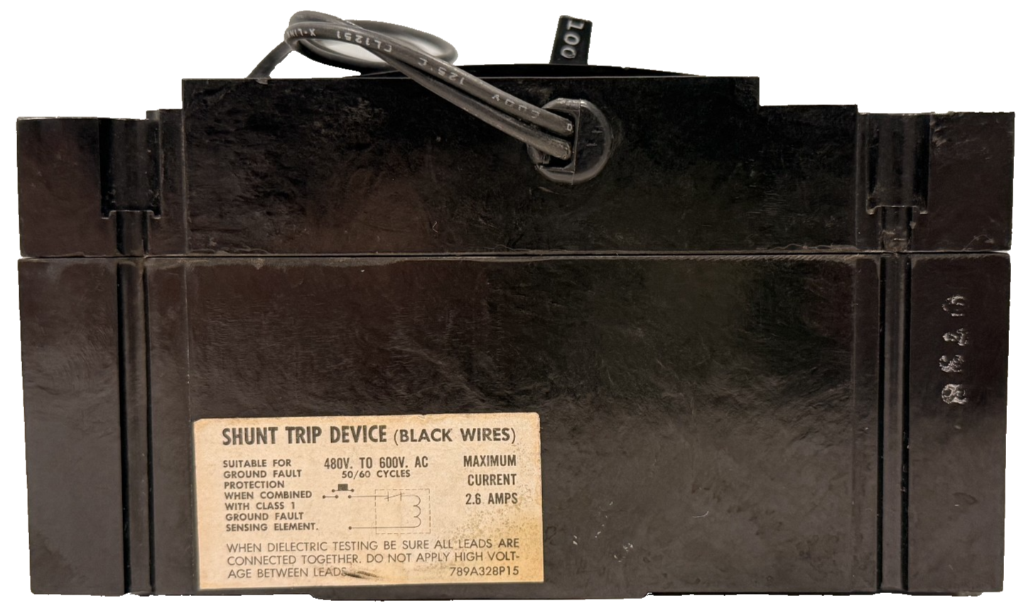 USED GENERAL ELECTRIC TAE31M10MD MINE DUTY CIRCUIT BREAKER 150A 3-POLE 240VAC - Image 6