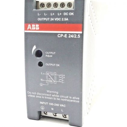 NEW ABB CP-E 24/2.5 SWITCH MODE POWER SUPPLY CPE2425 24VDC 2.5A
