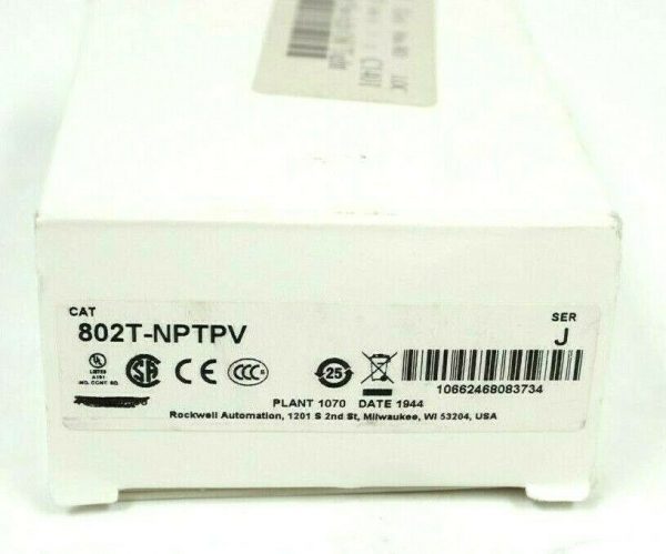 NEW ALLEN BRADLEY 802T-NPTPV SER J OILTIGHT LIMIT SWITCH 802TNPTPV - Image 6