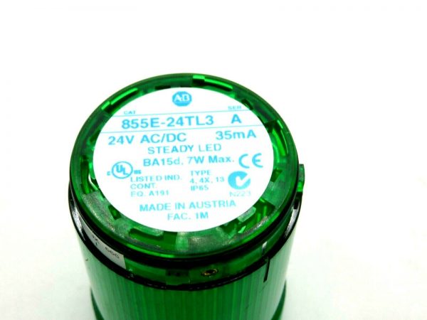 NEW ALLEN BRADLEY 855E-24TL3 GREEN STACK LIGHT 855E24TL3 - Image 4