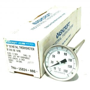 NEW ASHCROFT 30 EI 60 E 060 10/150C  3" BIMETAL THERMOMETER 30EI60E0601015