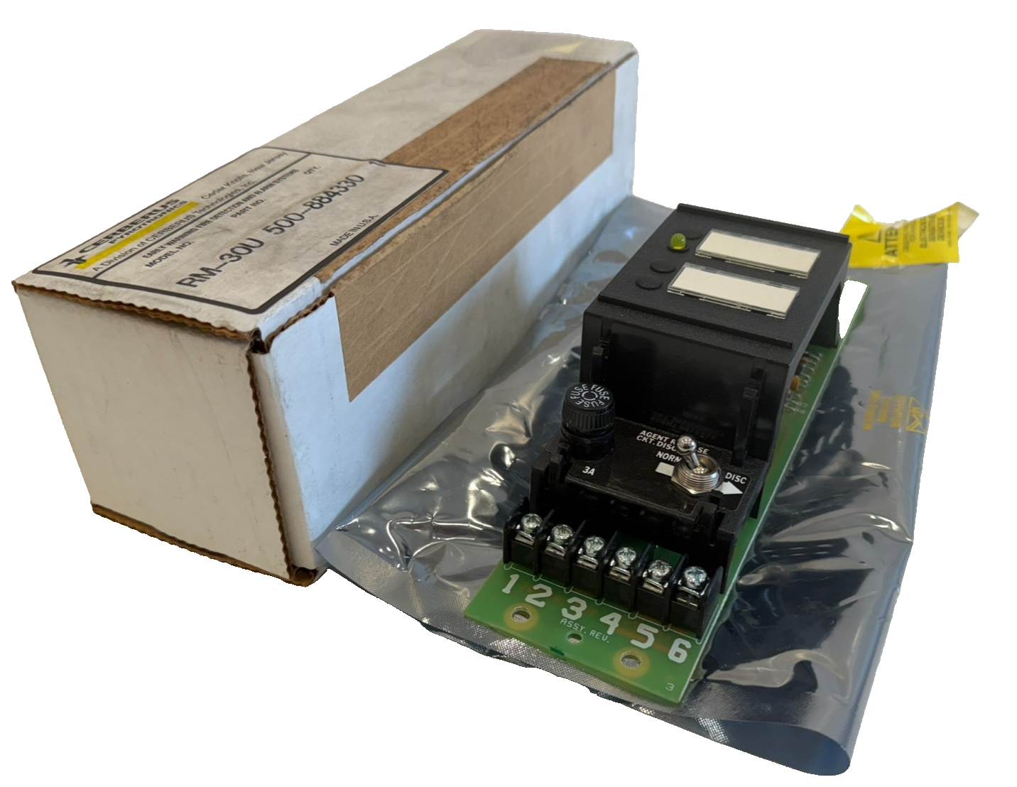 NEW CERBERUS PYROTRONICS RM-30U RELEASING DEVICE MODULE 500-884330 ...