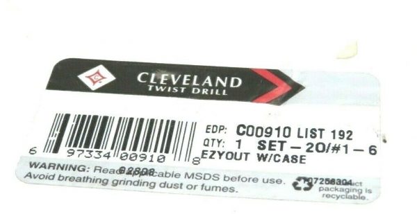 NEW CLEVELAND C00910 SCREW EXTRACTORS EPD 00910 - Image 3