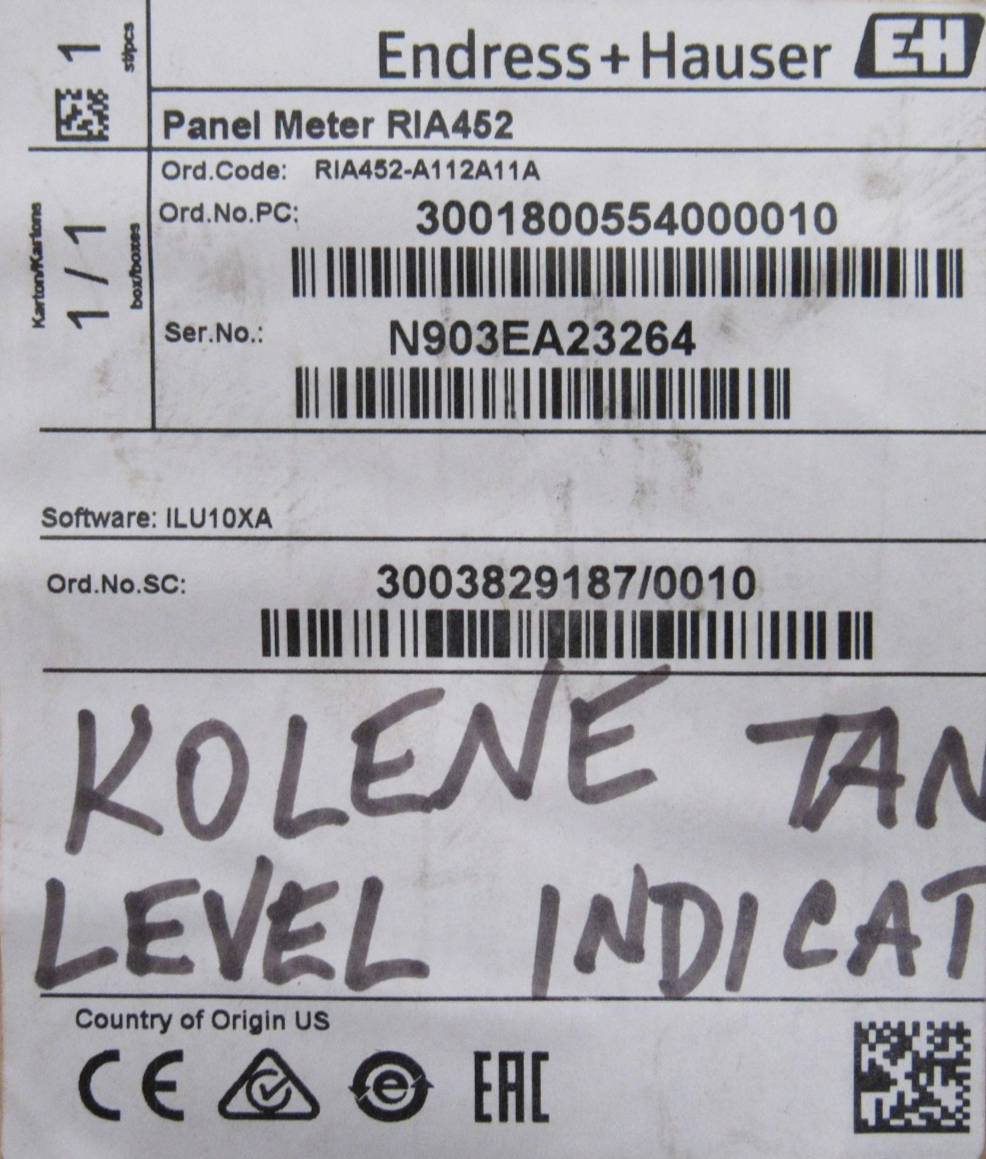 NEW ENDRESS HAUSER RIA452-A112A11A DIGITAL PROCESS METER RIA452A112A11A - Image 5