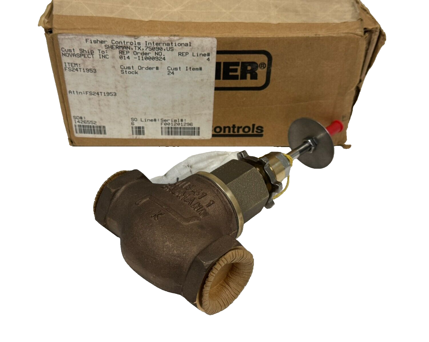 NEW FISHER BAUMANN 011941-1 GLOBE CONTROL VALVE 1" 24548 FS24T1953