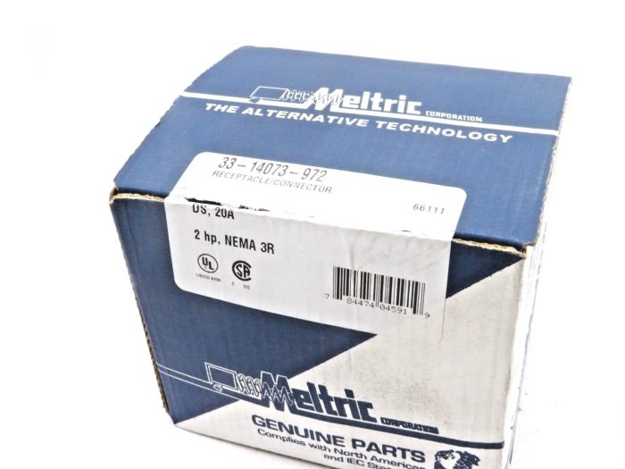 NEW MELTRIC 33-14073-972 RECEPTACLE/CONNECTOR 2HP 3314073972 - Image 5