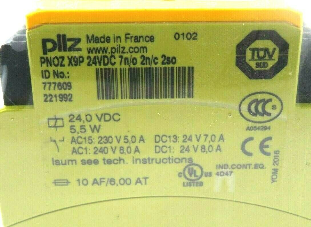NEW PILZ PNOZ-X9P-24VDC-7N/O-2N/C-2SO SAFETY RELAY PNOZX9P24VDC7NO2NC2SO - Image 3