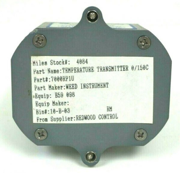 NEW WEED INSTRUMENT 7000RP1U TEMPERATURE TRANSMITTER M4084 - Image 6