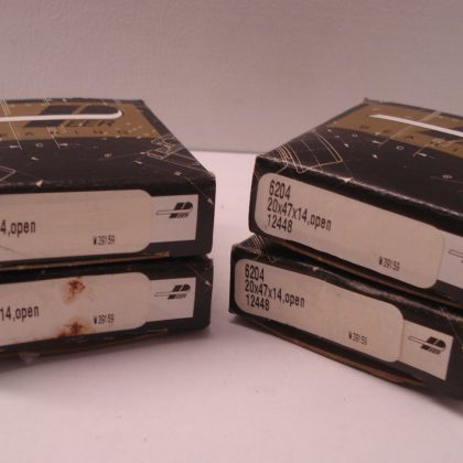 4 NEW PEER 6204 BEARING 20X47X14 OPEN 12448