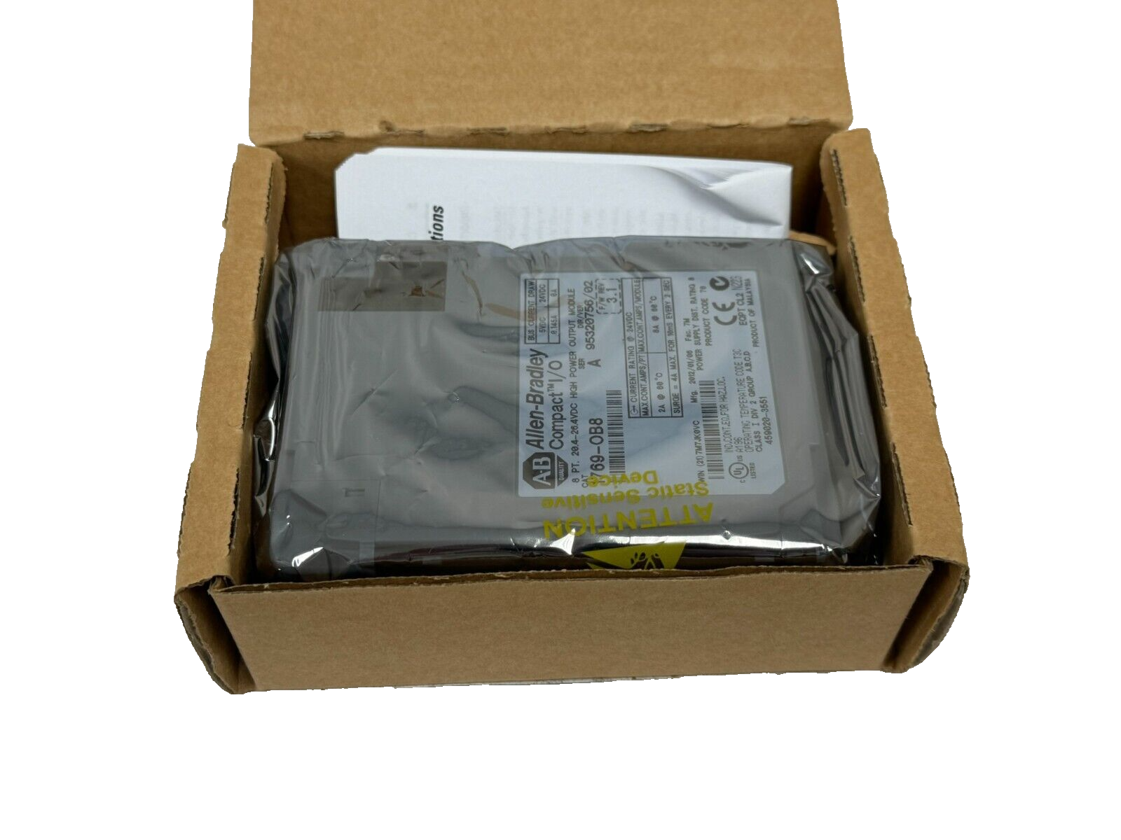 ALLEN BRADLEY 1769-OB8 OUTPUT MODULE SER. A COMPACTLOGIX NEW SURPLUS - Image 3