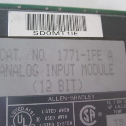 USED ALLEN BRADLEY 1771-IFE INPUT MODULE SER. A 1771IFE