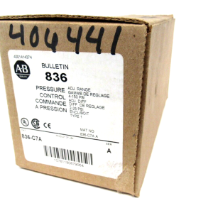 ALLEN BRADLEY 836-C7A PRESSURE CONTROL SER.A 836C7A NEW SURPLUS