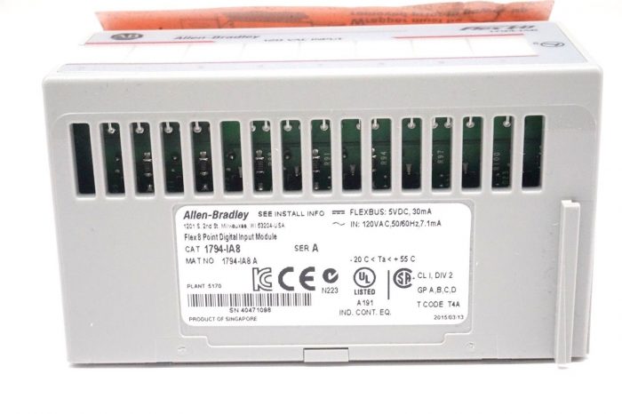 NEW ALLEN BRADLEY 1794-IA8 FLEX 8 POINT DIGITAL INPUT MODULE SERIES A 1794IA8 - Image 4