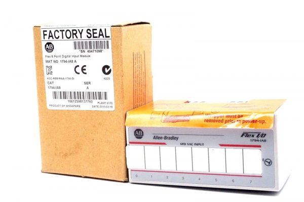 NEW ALLEN BRADLEY 1794-IA8 FLEX 8 POINT DIGITAL INPUT MODULE SERIES A 1794IA8