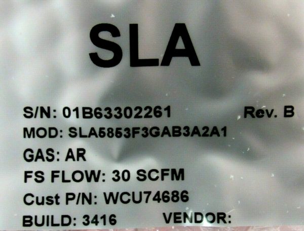 NEW BROOKS INSTRUMENT SLA5853F3GAB3A2A1 FLOW CONTROL WCU74686 - Image 8