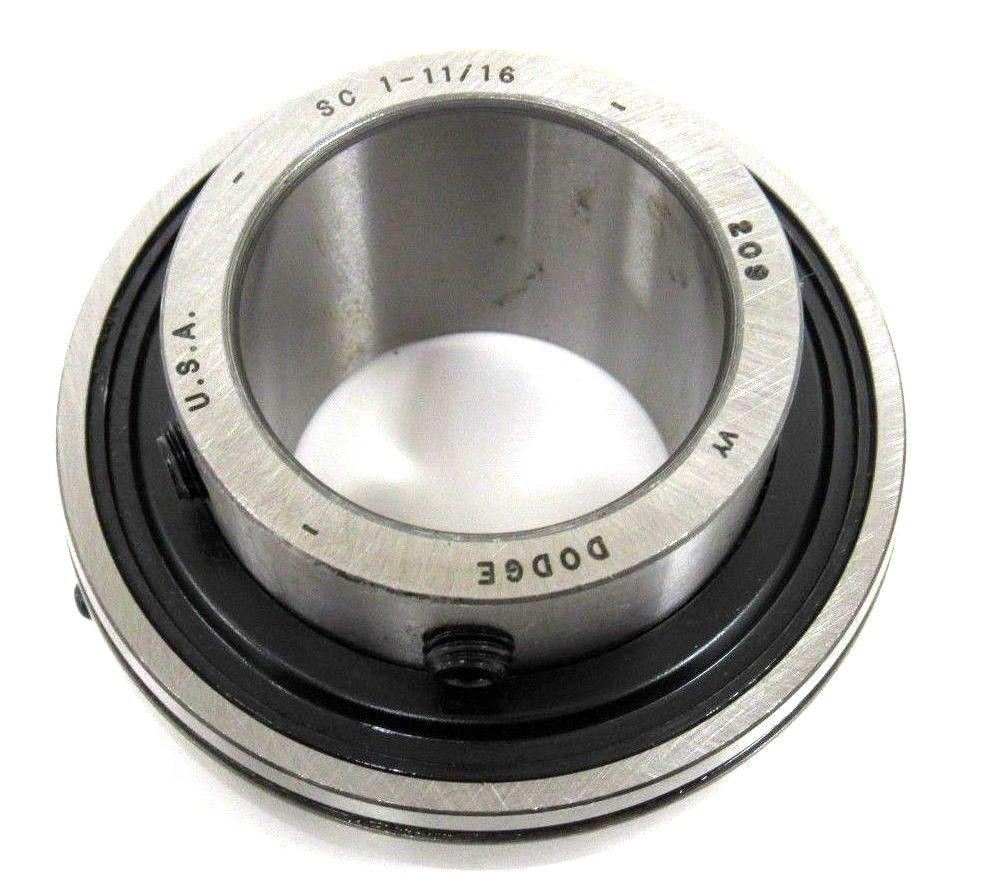 NEW DODGE 123344 SET SCREW BALL BEARING INSSC111 SIZE 209 x 111/16