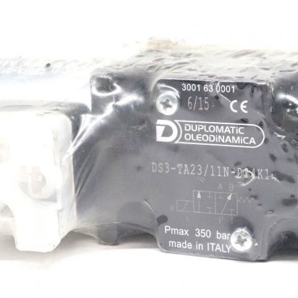 NEW DUPLOMATIC DS3-TA23/11ND24K1 HYDRAULIC VALVE  DS3TA2311ND24K1 24VDC