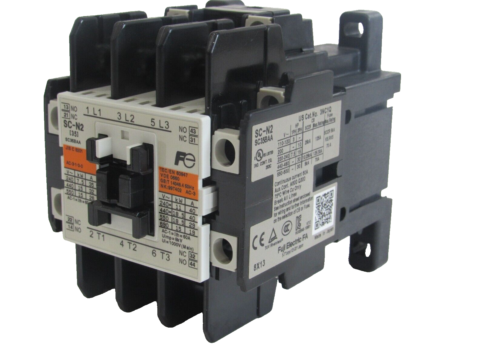 NEW FUJI ELECTRIC SC-N2 CONTACTOR SC35BAA SCN2 - Image 5
