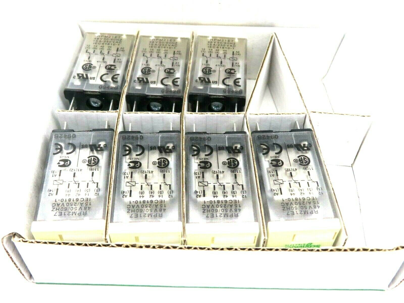 NEW LOT OF 7 SCHNEIDER ELECTRIC RPM21E7 POWER RELAY - Image 6