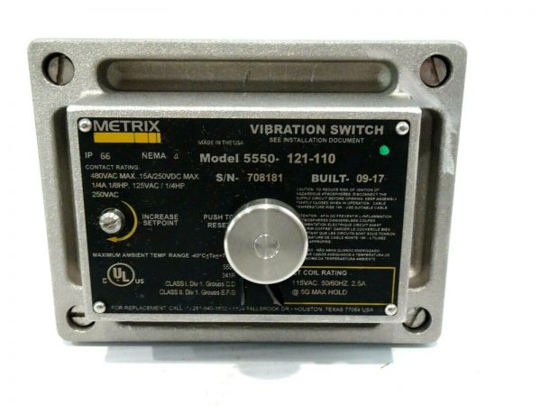 NEW METRIX 5550-121-110 VIBRATION SWITCH 5550121110 - Image 3