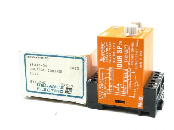 NEW RELIANCE ELECTRIC SYRELEC CORP 69330-3A VOLTAGE CONTROL 110A DURSP74 693303A