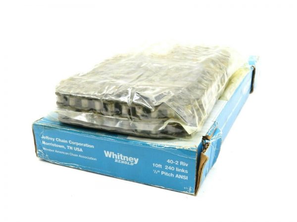 NEW WHITNEY RENOLD 40-2 RIV 10FT 240 LINKS