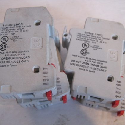 USED 5  BUSSMANN CHCC1D FUSE HOLDER CHCC1D