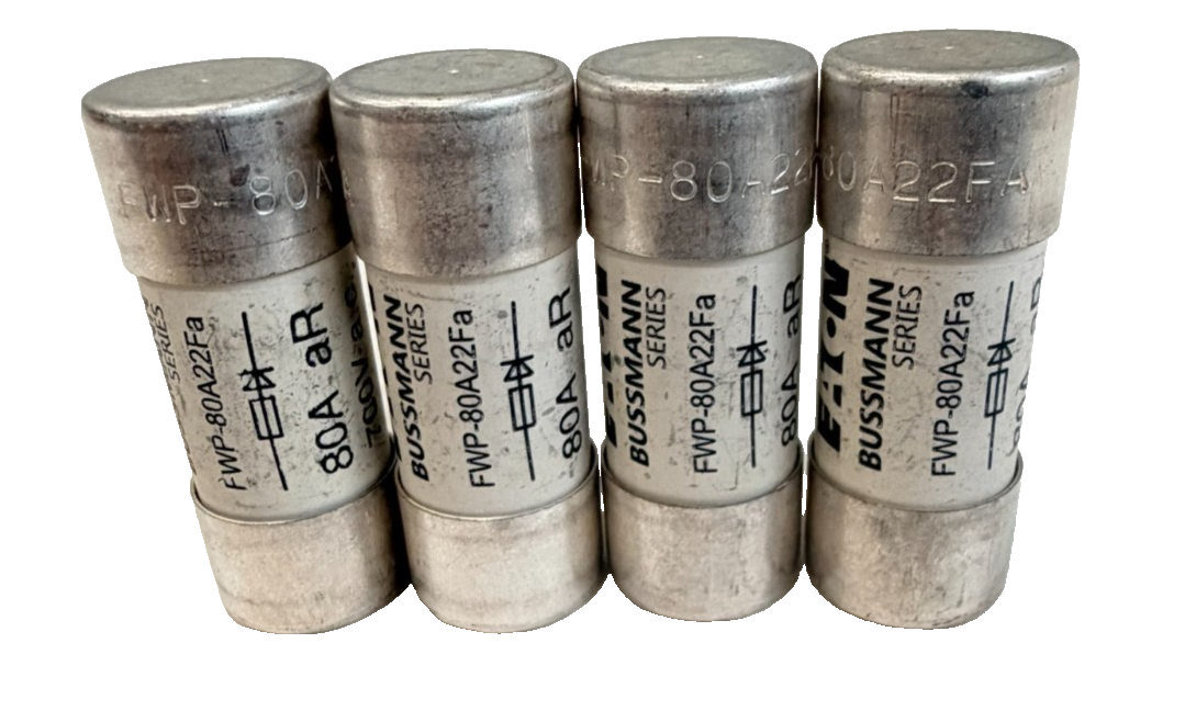 LOT OF 4 NEW EATON FWP-80A22F FUSES 700V 80AMP FWP80A22F - Image 3