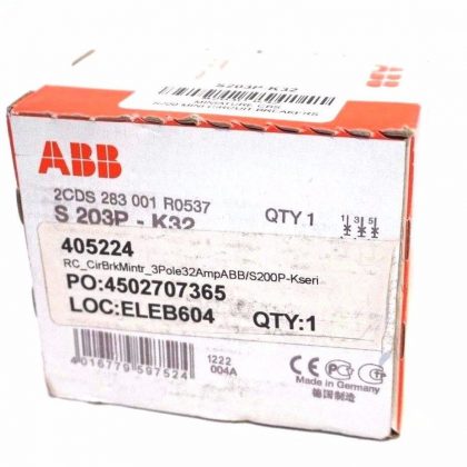 NEW ABB S203P-K32 CIRCUIT BREAKER S203PK32