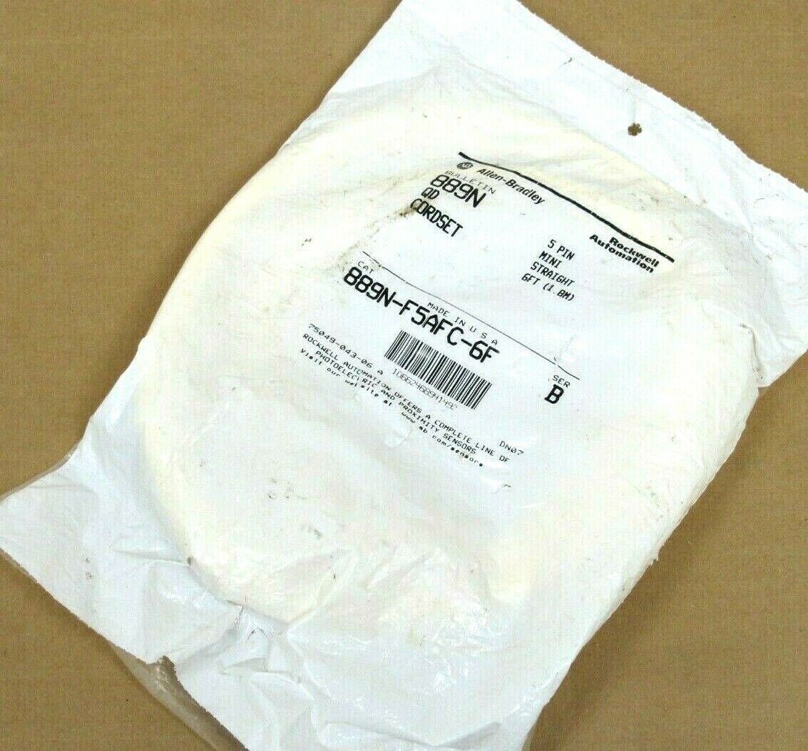 NEW ALLEN BRADLEY 889N-F5AFC-6F 8889N CORDSET 889NF5AFC6F