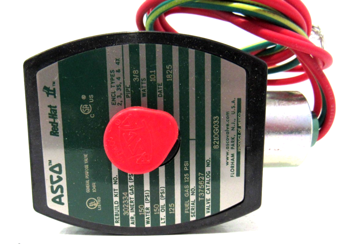 NEW ASCO 8210G033 SOLENOID VALVE 120/60 - Image 3