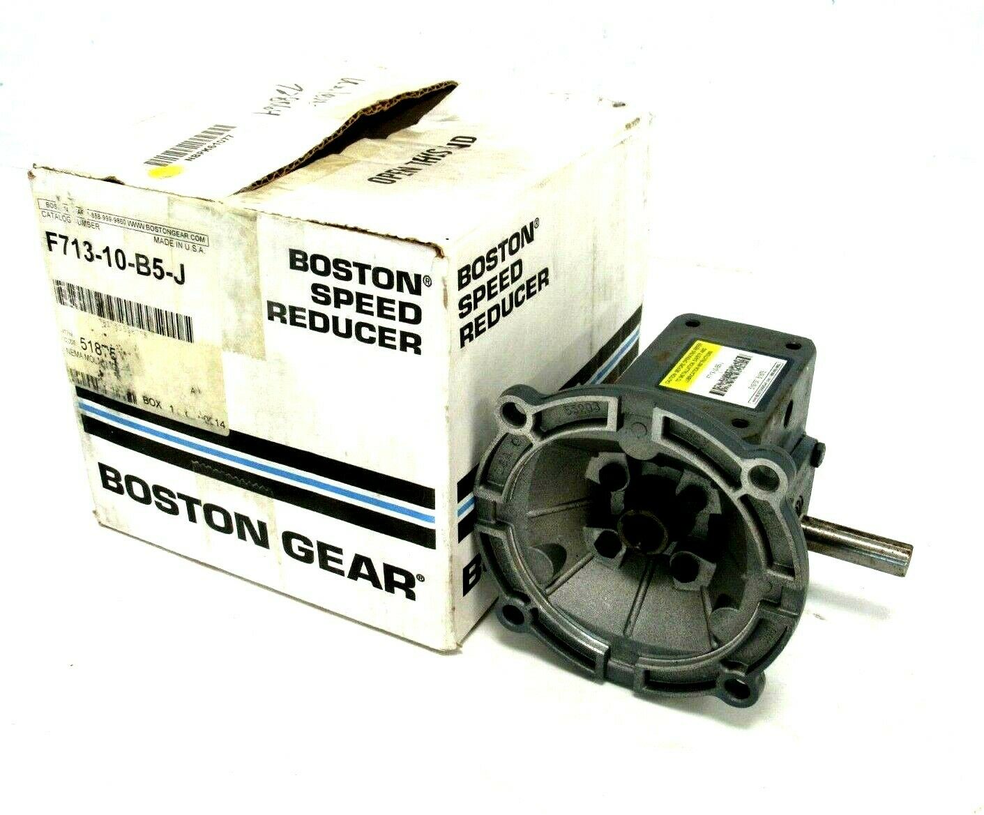 NEW BOSTON GEAR F713-10-B5-J GEAR REDUCER 10:1 5/8" SHAFT 5/8" BORE F71310B5J