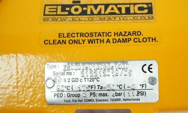 NEW EMERSON EL-O-MATIC ES0040.U1A06A.14K0 ACTUATOR ES0040U1A06A14K0 - Image 6
