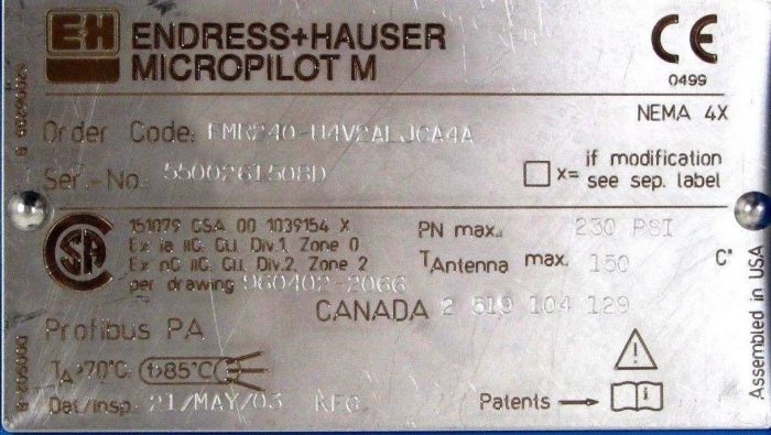 NEW ENDRESS + HAUSER FMR240-U4V2ALJCA4A LEVEL SENSOR FMR240U4V2ALJCA4A - Image 5