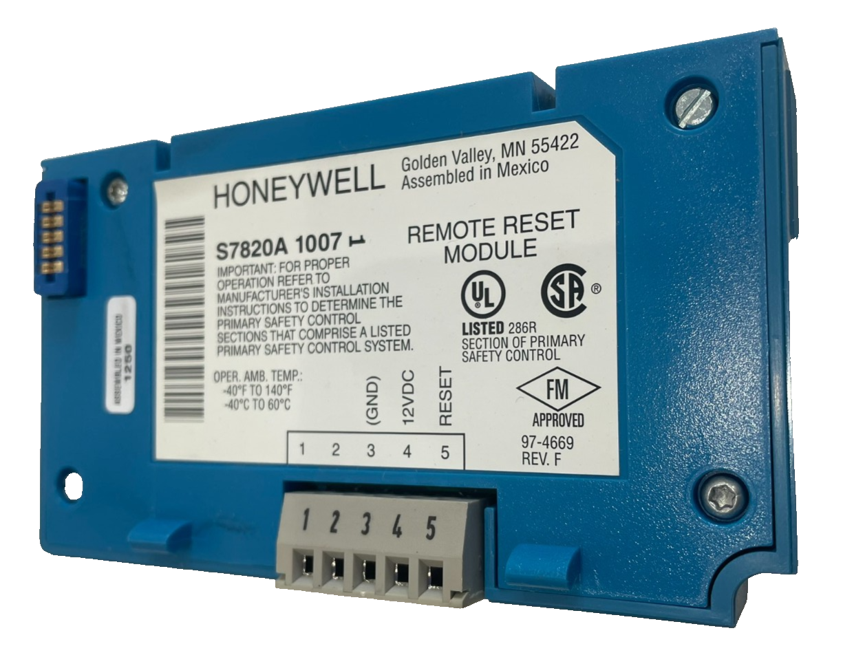 NEW HONEYWELL S7820A 1007 REMOTE RESET MODULE S7820A1007 - SB ...
