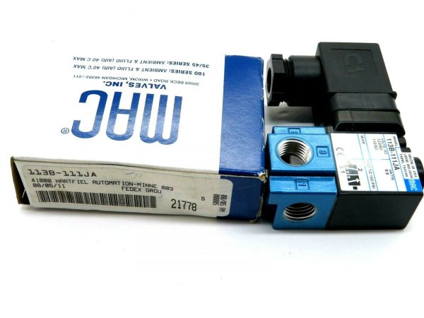 NEW MAC VALVES INC 113B-111JA PILOT OPERATED VALVE 113B111JA - Image 4