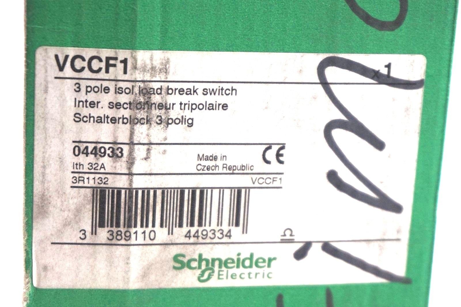NEW SCHNEIDER ELECTRIC VCCF1 LOAD BREAK SWITCH - Image 3