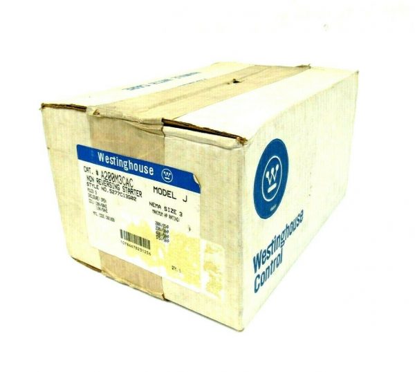 NEW WESTINGHOUSE A200M3CAC NON-REVERSING STARTER SIZE 3 MODEL J 5277C13G02